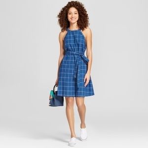 Target A New Day Blue Plaid Dress